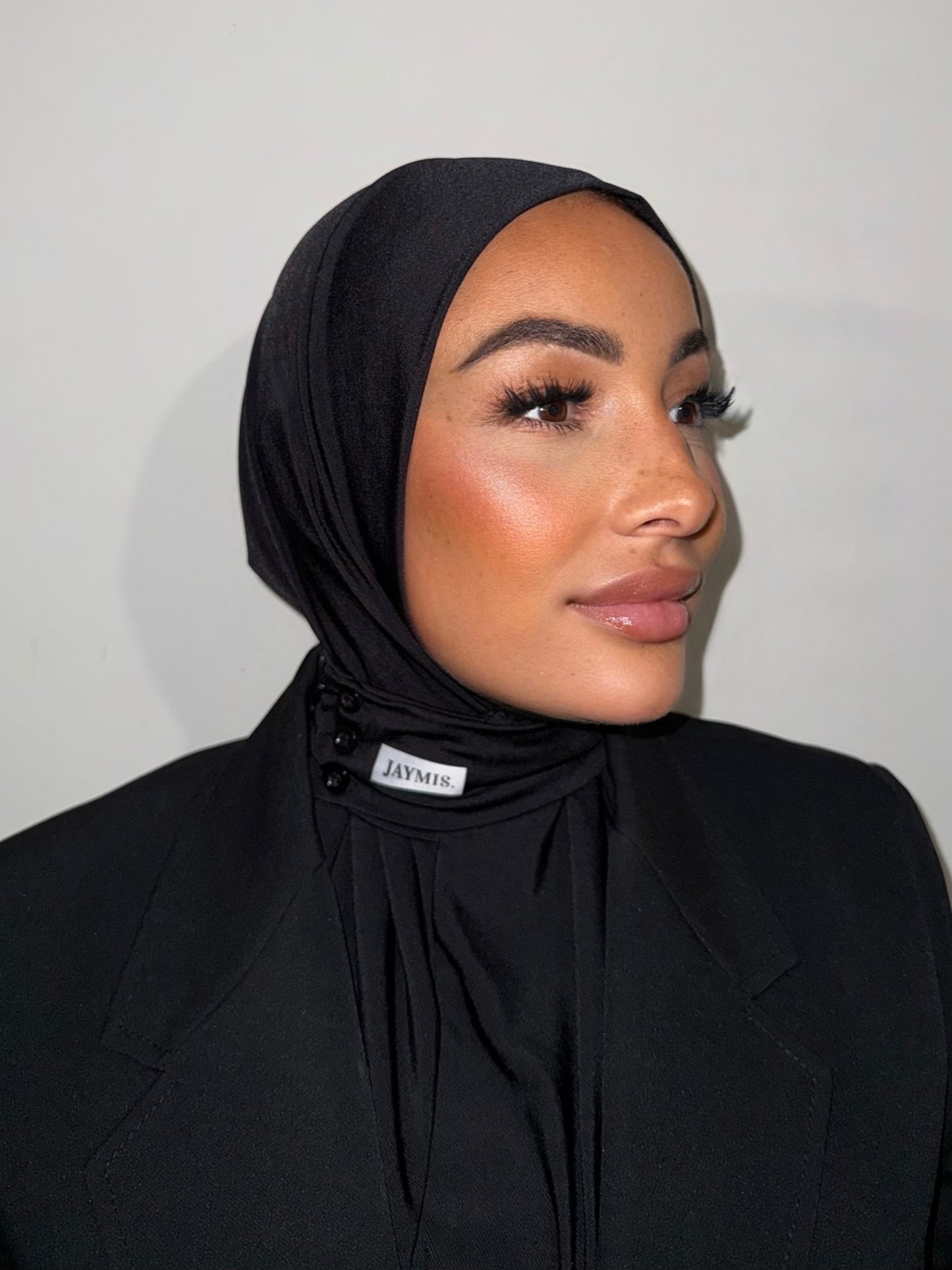 Hijab Cagoule Black & White