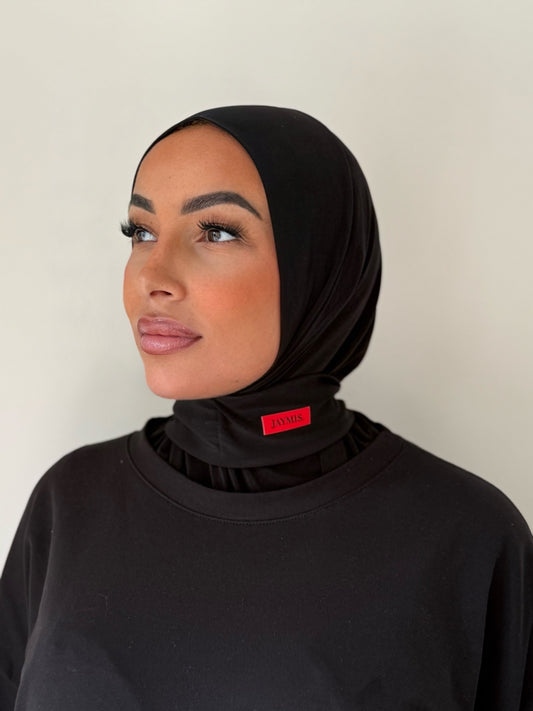 Hijab Cagoule Noir Absolu