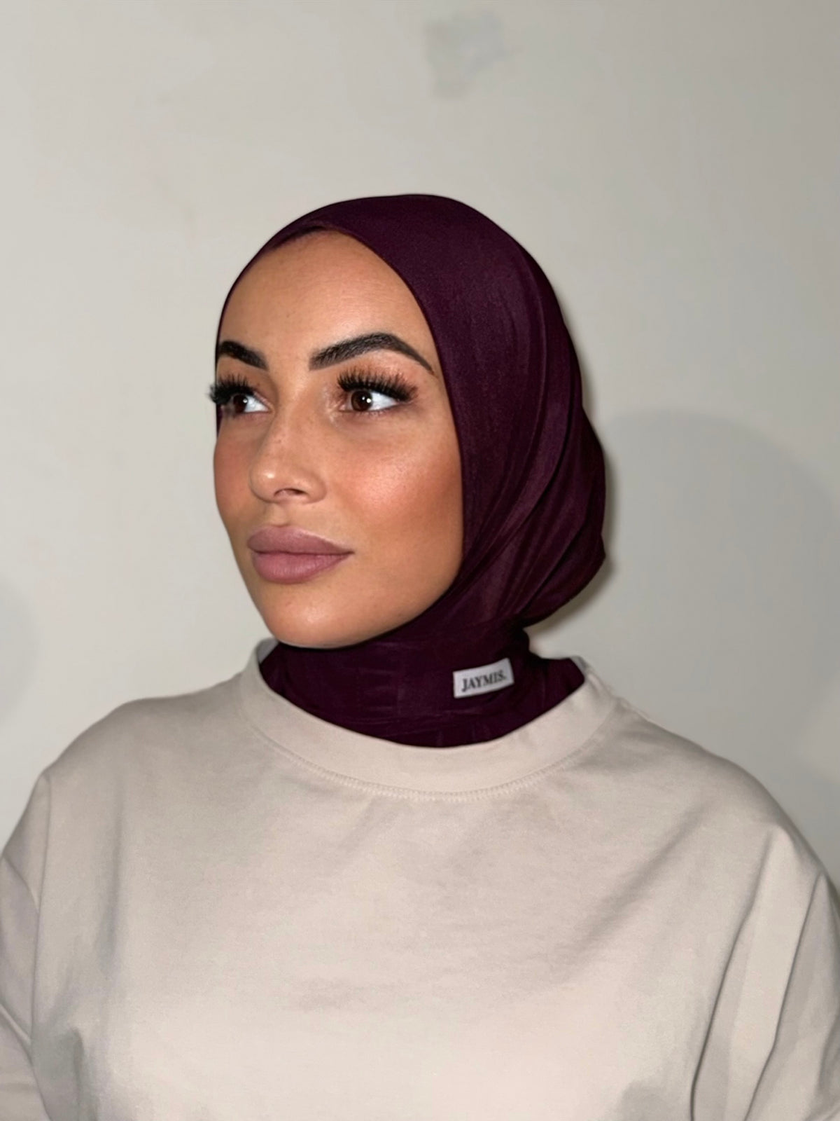 Hijab Cagoule Prune