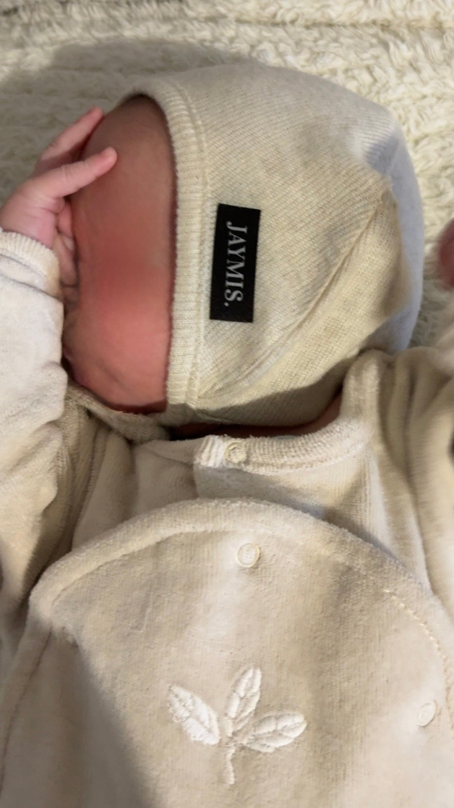 Cagoule Baby beige intense