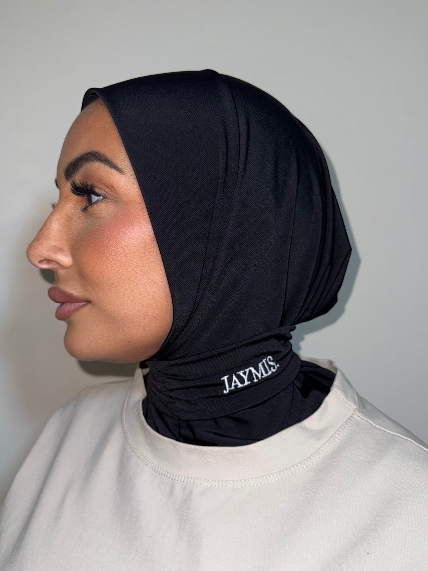 Hijab Cagoule Black & White