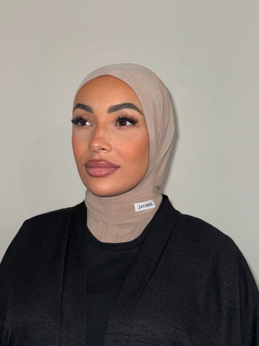 Hijab Cagoule Beige foncé