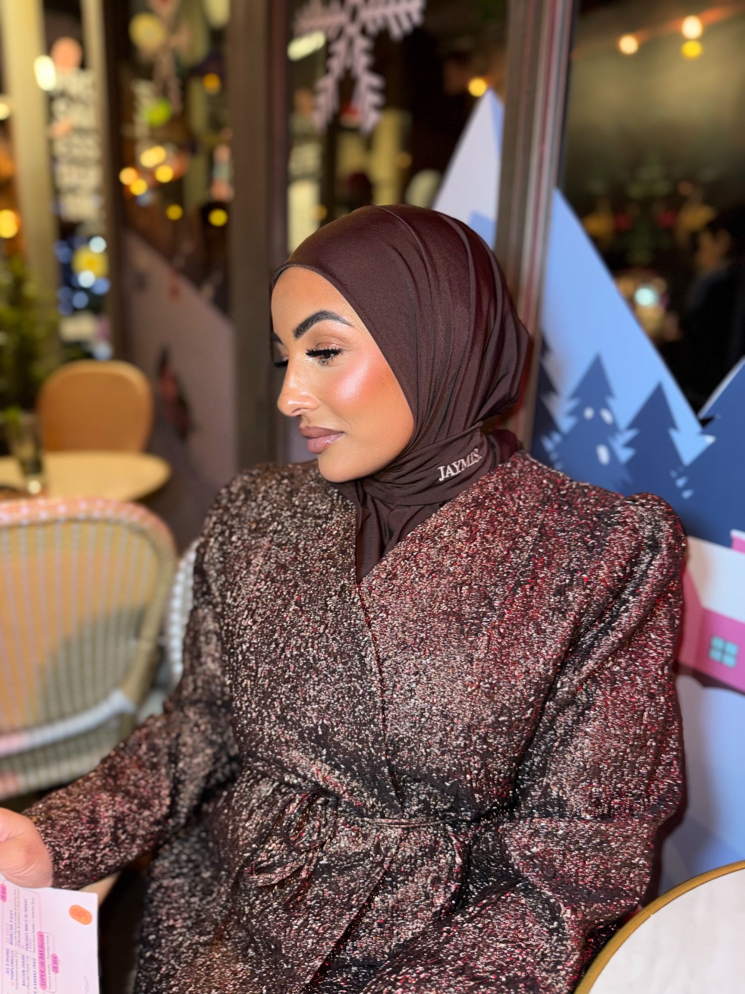 Hijab Cagoule Dark Brown