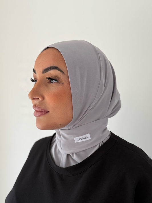 Grey Cagoule Hijab