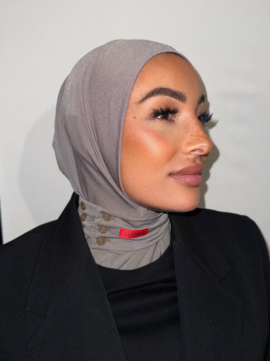 Hijab Cagoule Taupe Couture